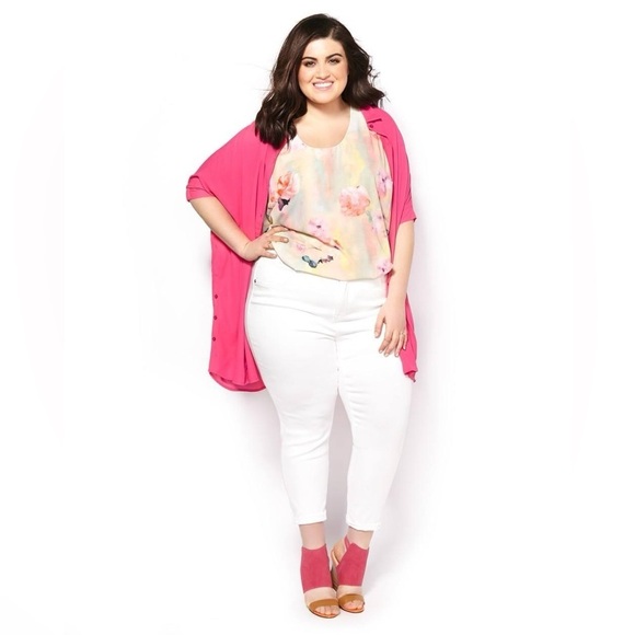 Melissa McCarthy Floral Tunice Sleeveless Blouse Size 1x - Picture 12 of 12